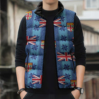 Fiji Masi Tapa Sleeveless Puffer Jacket Coat Of Arms LT05 - Polynesian Pride