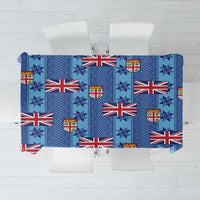 Fiji Masi Tapa Tablecloth Coat Of Arms LT05 Blue - Polynesian Pride