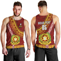 Custom Vavau High School Men Tank Top Tongan Kupesi Pattern LT05 - Polynesian Pride
