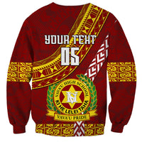 Custom Vavau High School Sweatshirt Tongan Kupesi Pattern LT05 - Polynesian Pride