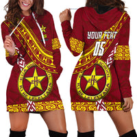 Custom Eua High School Hoodie Dress Tongan Kupesi Pattern LT05 - Polynesian Pride