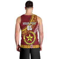 Custom Eua High School Men Tank Top Tongan Kupesi Pattern LT05 - Polynesian Pride