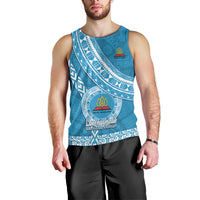Custom Lavengamalie College Men Tank Top Tongan Kupesi Pattern LT05 - Polynesian Pride