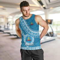 Custom Lavengamalie College Men Tank Top Tongan Kupesi Pattern LT05 - Polynesian Pride