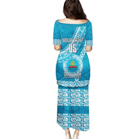 Custom Lavengamalie College Puletasi Tongan Kupesi Pattern LT05 - Polynesian Pride