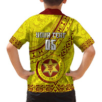 Custom Tonga High School Hawaiian Shirt Tongan Kupesi Pattern LT05 - Polynesian Pride