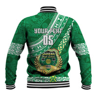 Custom Saineha High School Baseball Jacket Tongan Kupesi Pattern LT05 - Polynesian Pride