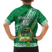 Custom Saineha High School Hawaiian Shirt Tongan Kupesi Pattern LT05 - Polynesian Pride