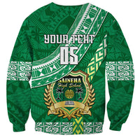 Custom Saineha High School Sweatshirt Tongan Kupesi Pattern LT05 - Polynesian Pride