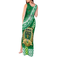 Custom Saineha High School Tank Maxi Dress Tongan Kupesi Pattern LT05 - Polynesian Pride