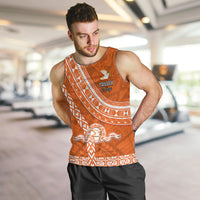 Custom Tailulu College Men Tank Top Tongan Kupesi Pattern LT05 - Polynesian Pride
