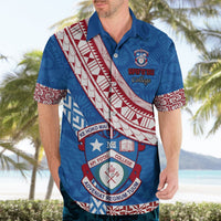 Custom Apifoou College Hawaiian Shirt Tongan Kupesi Pattern LT05 - Polynesian Pride