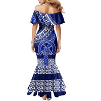Custom Queen Salote College Mermaid Dress Tongan Kupesi Pattern LT05 - Polynesian Pride