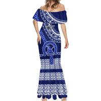 Custom Queen Salote College Mermaid Dress Tongan Kupesi Pattern LT05 - Polynesian Pride