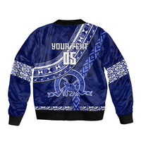 custom-queen-salote-college-sleeve-zip-bomber-jacket-tongan-kupesi-pattern