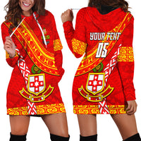 Custom Kolisi Tonga Hoodie Dress Tongan Kupesi Pattern LT05 - Polynesian Pride