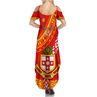 Custom Kolisi Tonga Summer Maxi Dress Tongan Kupesi Pattern LT05 - Polynesian Pride