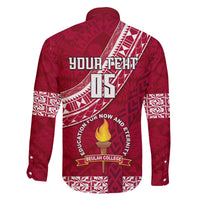 Custom Beulah College Family Matching Summer Maxi Dress and Hawaiian Shirt Tongan Kupesi Pattern LT05 - Polynesian Pride