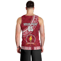 Custom Beulah College Men Tank Top Tongan Kupesi Pattern LT05 - Polynesian Pride