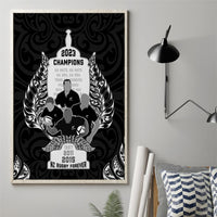 New Zealand Rugby Canvas Wall Art The Haka With Champions Cup LT05 - Polynesian Pride