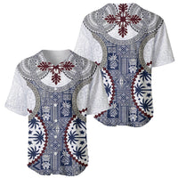 Hawaii Baseball Jersey Barkcloth Pattern Vintage Style LT05 - Polynesian Pride