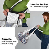 Hawaii Grocery Bag Barkcloth Pattern Vintage Style