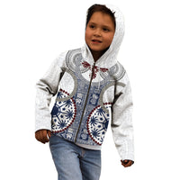 Hawaii Kid Hoodie Barkcloth Pattern Vintage Style LT05 - Polynesian Pride