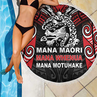 Aotearoa Mana Maori Beach Blanket Toitu Te Tiriti LT05 - Polynesian Pride
