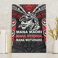 Aotearoa Mana Maori Canvas Wall Art Toitu Te Tiriti LT05 Without Frame Black - Polynesian Pride