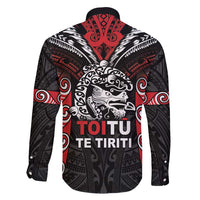 Aotearoa Mana Maori Family Matching Tank Maxi Dress and Hawaiian Shirt Toitu Te Tiriti