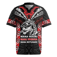 Aotearoa Mana Maori Rugby Jersey Toitu Te Tiriti LT05 Black - Polynesian Pride
