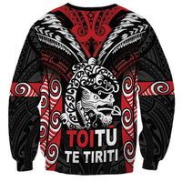Aotearoa Mana Maori Sweatshirt Toitu Te Tiriti LT05 - Polynesian Pride