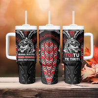 Aotearoa Mana Maori Tumbler With Handle Toitu Te Tiriti LT05 - Polynesian Pride