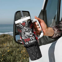 Aotearoa Mana Maori Tumbler With Handle Toitu Te Tiriti LT05 - Polynesian Pride
