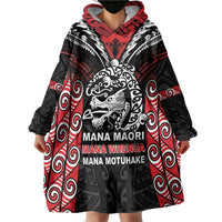 Aotearoa Mana Maori Wearable Blanket Hoodie Toitu Te Tiriti LT05 - Polynesian Pride