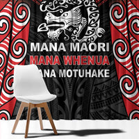 Aotearoa Mana Maori Window Curtain Toitu Te Tiriti LT05 - Polynesian Pride