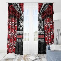 Aotearoa Mana Maori Window Curtain Toitu Te Tiriti LT05 - Polynesian Pride