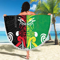 Cook Islands And Aotearoa Beach Blanket Together For Te Tiriti O Waitangi LT05 - Polynesian Pride