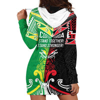 Cook Islands And Aotearoa Hoodie Dress Together For Te Tiriti O Waitangi LT05 - Polynesian Pride