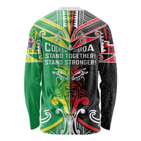 Cook Islands And Aotearoa Long Sleeve Shirt Together For Te Tiriti O Waitangi