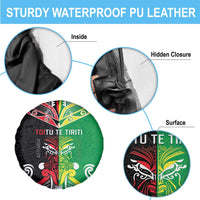 Cook Islands And Aotearoa Spare Tire Cover Together For Te Tiriti O Waitangi LT05 - Polynesian Pride