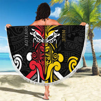 Niue And Aotearoa Beach Blanket Together For Te Tiriti O Waitangi LT05 - Polynesian Pride