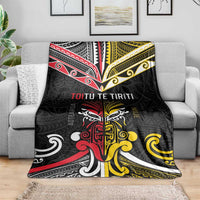 Niue And Aotearoa Blanket Together For Te Tiriti O Waitangi LT05 - Polynesian Pride