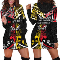 Niue And Aotearoa Hoodie Dress Together For Te Tiriti O Waitangi