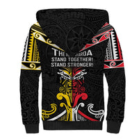 Niue And Aotearoa Sherpa Hoodie Together For Te Tiriti O Waitangi LT05 - Polynesian Pride