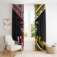Niue And Aotearoa Window Curtain Together For Te Tiriti O Waitangi LT05 - Polynesian Pride