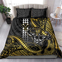 Hawaii Ikaika Warrior Helmet Bedding Set Gold Style