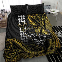 Hawaii Ikaika Warrior Helmet Bedding Set Gold Style