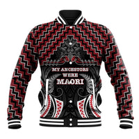 Aotearoa Baseball Jacket Proud To Be Maori LT05 Unisex Red - Polynesian Pride