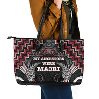 Aotearoa Leather Tote Bag Proud To Be Maori LT05 - Polynesian Pride